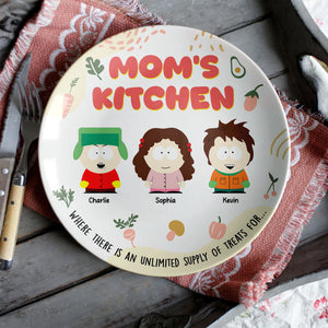 Personalized Gifts For Mom Ceramic Round Plate 04xqti180325hg - Ceramic Round Plate - GoDuckee