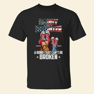 A Bond That Can Never Be Broken, Personalized Shirt, Dad And Kid Star & Stripes Shirt, Gift For Dad - GRER2005 - Shirts - GoDuckee