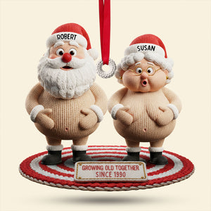 Naughty Old Couple Ornament - Personalized Gifts For Couple 02ohti091025 - Ornament - GoDuckee