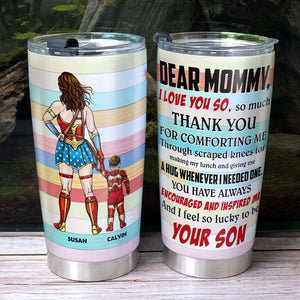 Personalized Gifts For Mom Tumbler Superhero Mom And Kid 01ACTI110325PA - Tumbler Cup - GoDuckee