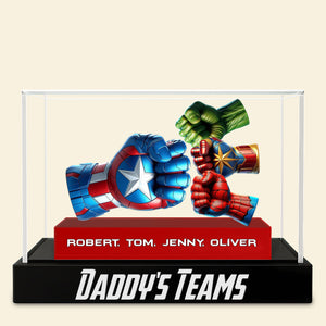 Super Fist Dad Plaque - Personalized Gifts For Dad 02ohti150525 - Shaped Plaques - GoDuckee