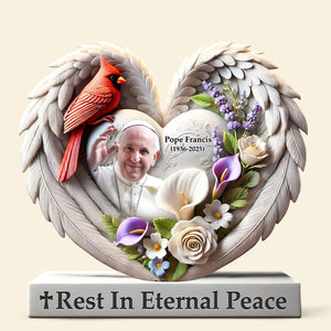 Rest In Eternal Piece Plaque - Gift For Heaven 042HUTI210425 - Shaped Plaques - GoDuckee
