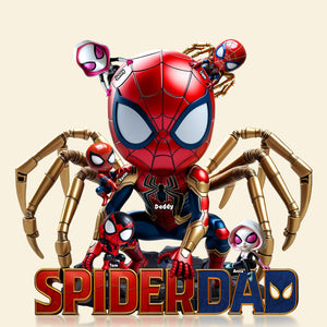 Spider Dad Personalized Gifts For Dad 01nati190525 - Shaped Plaques - GoDuckee