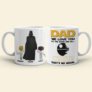Dad We Love You To The Moon And Ba.. 01hudt020623 Personalized Coffee Mug - Coffee Mug - GoDuckee
