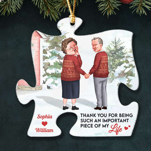 Love Of My Life, Personalized Ornament, Gifts For Old Couple - Ornament - GoDuckee