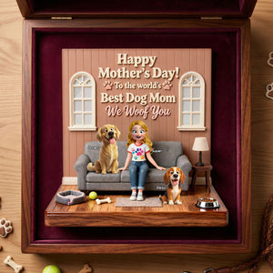 Dog Mom Acrylic Plaque - Personalized Gifts For Dog Lover Plaque 02KITI230226 - Shaped Plaques - GoDuckee