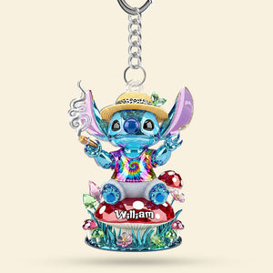 Smoking Monster Keychain - Personalized Gifts For Movie Lovers 01toti160625 - Keychains - GoDuckee