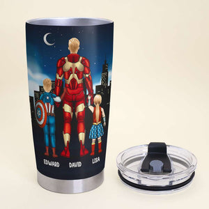 Dad Proof That Not All Heroes Wear Spandex, Personalized Tumbler, Gift For Dad 07SNDT170323TM - Tumbler Cup - GoDuckee