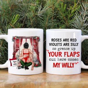Horny And Sexy All The Time, Personalized Coffee Mug, Funny Couple, Christmas Gifts - Coffee Mug - GoDuckee