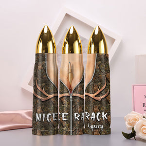 Personalized Gifts For Hunter Bullet Tumbler 03HUTI150524 - Tumbler Cups - GoDuckee