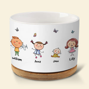 Being Grandma Makes My Life Complete - Personalized Plant Pot - Gift For Grandma - Gift For Mom - Plant Pot - GoDuckee