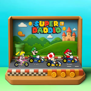 Personalized Gifts For Dad Acrylic Plaque Best Racing Dad 032NATI140425 - Shaped Plaques - GoDuckee