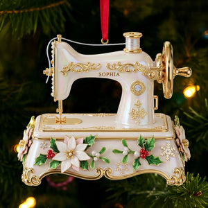 Sewing Machine Ornament - Personalized Gifts For Sewing Lovers 04pgti091025 - Ornament - GoDuckee