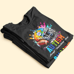 Personalized Gifts For Autism Football Shirt 04huti200225 - Shirts - GoDuckee