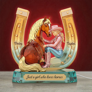 Horse Girl Acrylic Light Box - Personalized Gifts For Horse Lovers 03pgti031225 - Light Box - GoDuckee