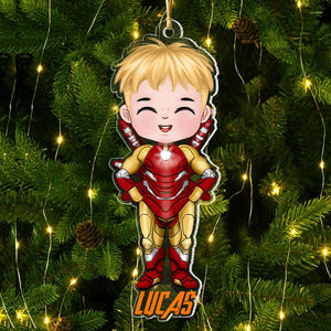 Gift For Kids, Personalized Acrylic Ornament, Super Kid Ornament, Christmas Gift 02NATI261023PA - Ornament - GoDuckee