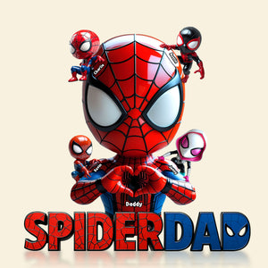 Spider Dad Plaque - Personalized Gifts For Dad 01nati070525 - Shaped Plaques - GoDuckee