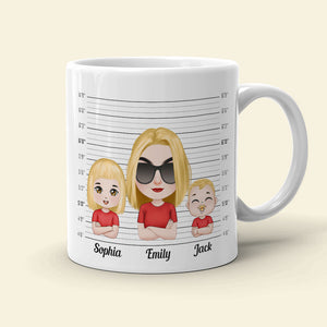 Nobody Test My Gangsta More Than, Gift For Mom, Personalized Mug, Mom And Kids Mug - Coffee Mug - GoDuckee