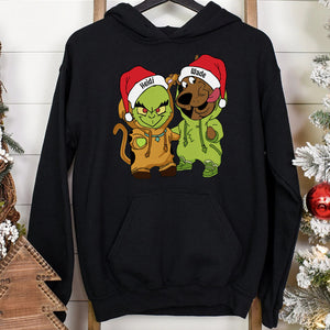 Gift For Couple, Friends, Personalized Shirt, Cartoon Christmas Costume Shirt, Christmas Gift 01ACDT041023 - Shirts - GoDuckee