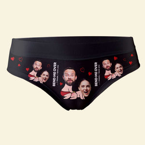 Bend Over... I Mean, I Love You, Couple Gift, Personalized Men & Women Boxer Briefs, Naughty Couple Boxer - Boxer Briefs - GoDuckee