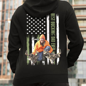 Best Bucking Dad Ever, Custom Hunter Photo Shirt, Gift For Dad, Father's Day Gift - Shirts - GoDuckee