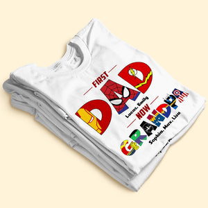 First Dad Now Grandpa Personalized Shirts-02QHTI240523HH - Shirts - GoDuckee