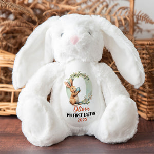 Personalized Gifts For Kid Stuffed Bunny, Easter Bunny Alphabet 01tgti140325 - Bunny - GoDuckee