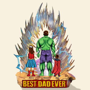 Super Dad Acrylic Plaque Personalized Gifts For Dad 04OHTI290425PA - Shaped Plaques - GoDuckee