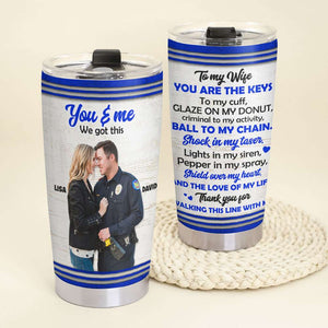 The Love Of My Life, Personalized Tumbler, Gifts For Couple - Tumbler Cup - GoDuckee