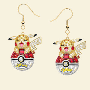 Pocket Monster Earrings - Personalized Gifts For Movie & Game Lovers 02qhti110725 - Earrings - GoDuckee