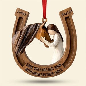 Horseshoe Ornament - Personalized Gifts For Horse Lover Christmas Ornament 04TGTI011125 - Ornament - GoDuckee