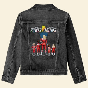 Personalized Gifts For Mother Denim Jacket Power Mother 04HUTI300324HH - Denim Jacket - GoDuckee