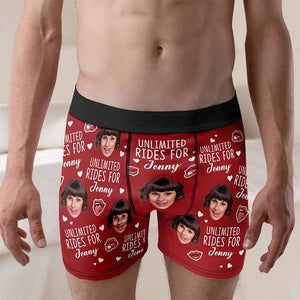 Personalized Gifts For Couple Boxers And Briefs Custom Photo 04XQTI100724 - Boxer Briefs - GoDuckee
