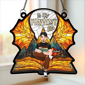 Personalized Gifts For Book Lover Suncatcher Ornament Fantasy Book 015xqti060125pa - Ornament - GoDuckee