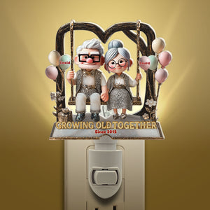 Old Couple Night Light - Personalized Gifts For Couple 06tgti280525 - Night Lights - GoDuckee