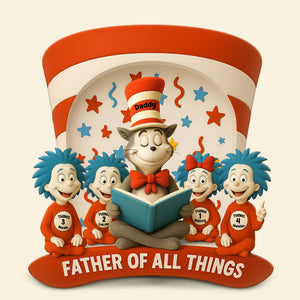 Dad Of Little Treasures Acrylic Plaque - Personalized Gifts For Father 03TGTI250425 - Shaped Plaques - GoDuckee