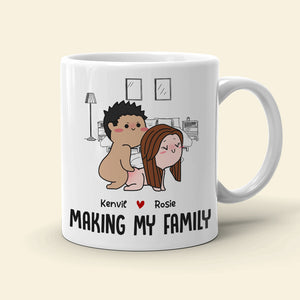 Making My Family Personalized Couple Coffee Mug - Gift For Couple - Coffee Mug - GoDuckee