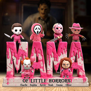 Personalized Gifts For Mom Plaque Mama Of Little Horrors 01qhti140425 - Shaped Plaques - GoDuckee