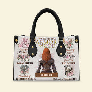 Knight Woman Leather Bag - Personalized Gifts For Her 04nati110725 - Leather Bag - GoDuckee