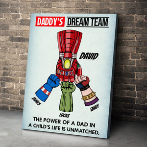 Daddy Team Personalized Canvas Print -06QHTI230523HA - Poster & Canvas - GoDuckee
