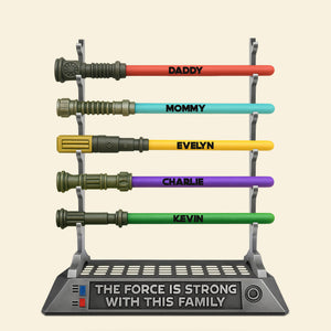 Laser Sword Family Plaque - Personalized Gifts For Family 02ohti130625 - Shaped Plaques - GoDuckee