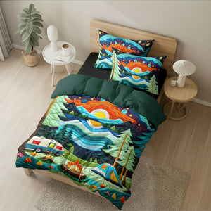 Gifts For Camping Lover Quilt Bed Set 02huti180125 - Blanket - GoDuckee