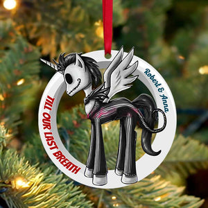 From Our First Kiss, Set Of 2 Personalized Ornaments For Couple, Christmas Gift, Anniversary Gift Ideas 01OHTI251023 - Ornament - GoDuckee