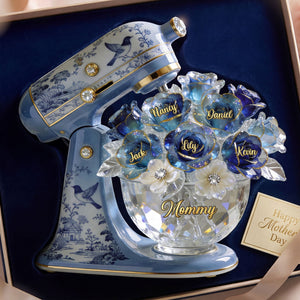 Baking Mixer Toile de Jouy Acrylic Plaque - Personalized Gifts For Mom 04PGTI310326 - Shaped Plaques - GoDuckee