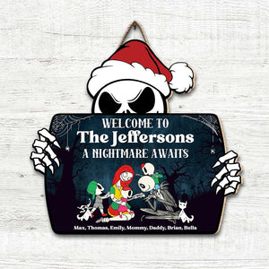 Welcome To Family Midnight 02QHDT250823 Personalized Wood Sign, Gifts For Horror Family - Wood Sign - GoDuckee