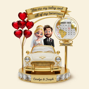 Anniversary Wedding Couple Plaque - Personalized Gifts For Couple 05tgti100725 - Shaped Plaques - GoDuckee
