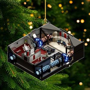 Gift For TV Series Lover, Personalized Acrylic Ornament, Isometric Room Ornament, Christmas Gift 01QHTI201123 - Ornament - GoDuckee