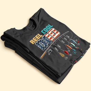 Reel Cool Dad, Fishing Personalized Shirt Hoodie Sweatshirt 05HUTI260423 - Shirts - GoDuckee