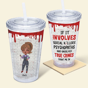 Gift For Movie Fan, Personalized Acrylic Tumbler, Horror Movie Tumbler, Halloween Gift 01NATI090823HH - Tumbler Cup - GoDuckee