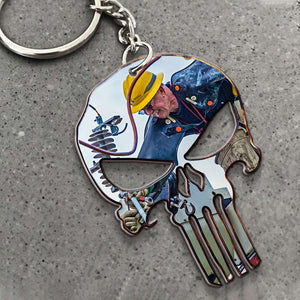 Custom Photo Lineman Gift, Personalized Keychain Gift 04ACDT230623 - Keychains - GoDuckee